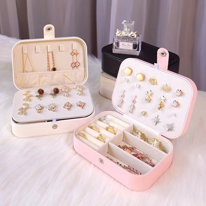 Portable Pu leather organizer wel case for earing studs