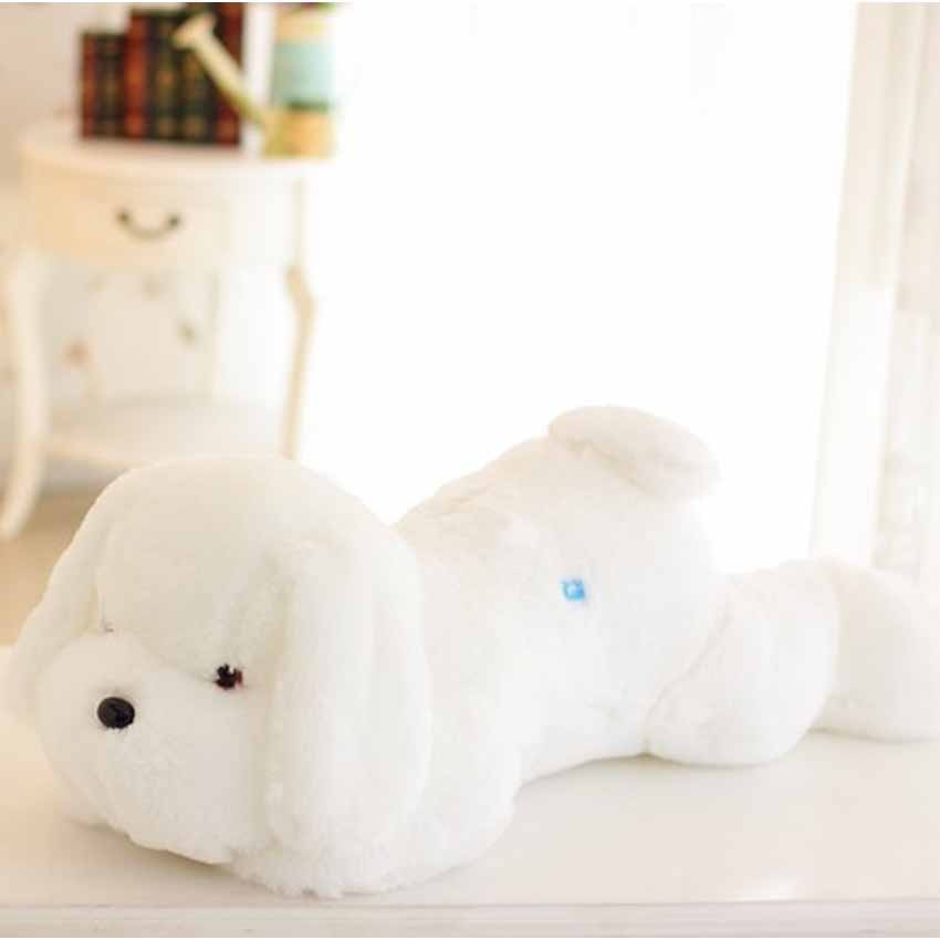 50 35cm colorful luminous led light toy stuffed dog