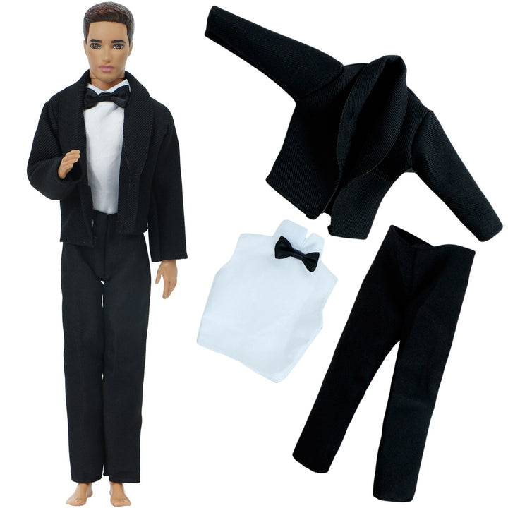 Handmade male barbie doll accessories mens outfit shirts coat trousers tuxedo