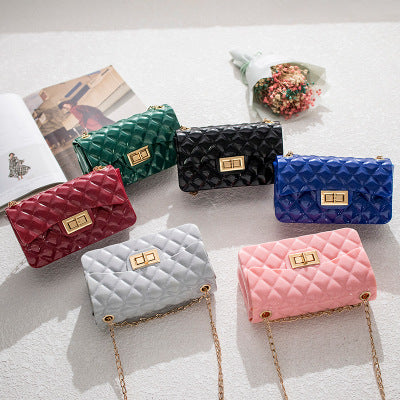 2020 mini bag hotsale promotion hand jelly bag silicon purses with chain