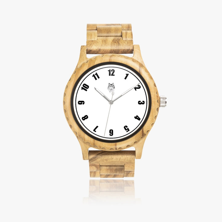 ghostly wolf italian olive lumber wooden watch