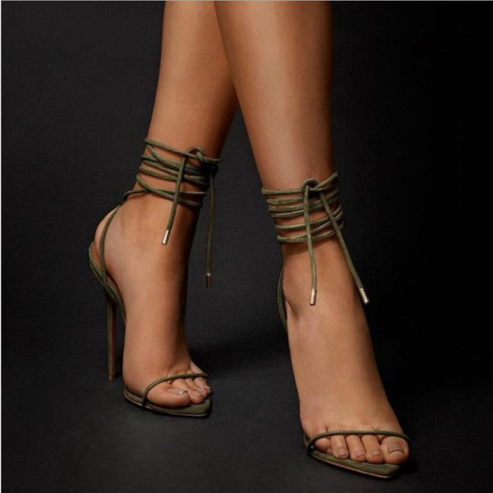 High quality roman sandals stiletto heels woman Apparel & Accessories > Shoes