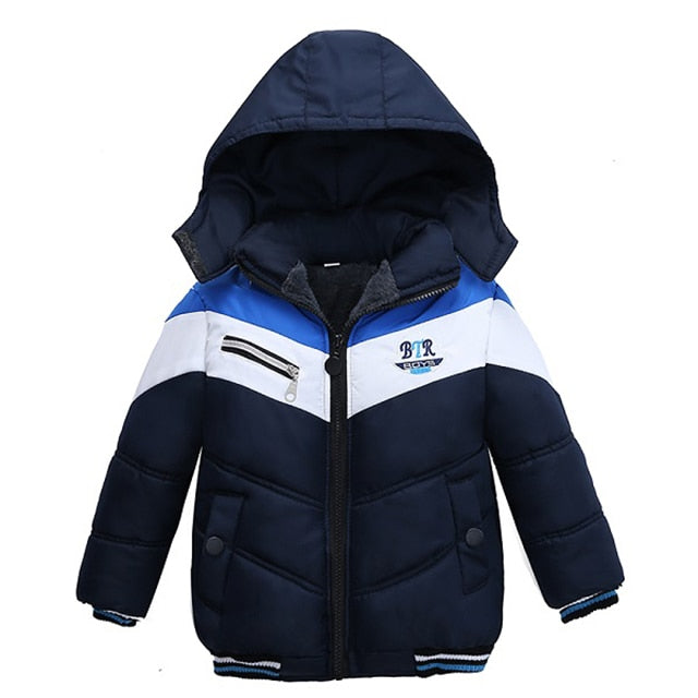 Autumn Winter Baby Boys Jacket Jacket for Boys Children Jacket Kids Hooded Warm Outerwear Coat for Boy Clothes 2 3 4 5 Yrs