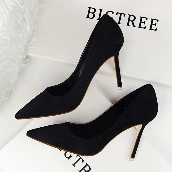 Women pumps fashion 9cm high heels Apparel & Accessories > Shoes pointed toe