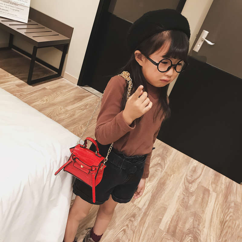 2021 Wholesale Children Trendy Crossbody Girls Purse Cylinder Kids Purses Handbag Fashion Mini Baby Shoulder Bag