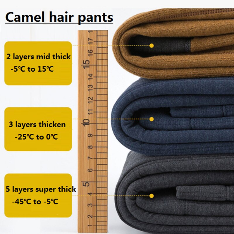 Unisex 5 layers winter thick underwear thermal warm legging pants