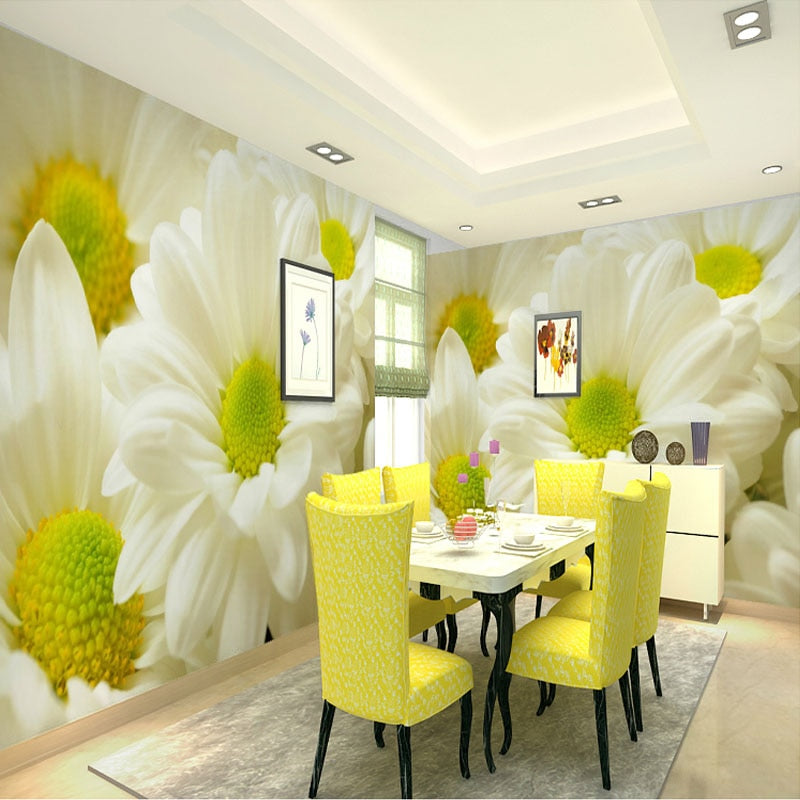 Custom Photo Wallpaper Modern 3D Stereoscopic Flower Home Decor Mural