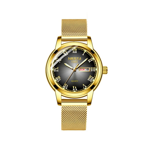 nibosi couple watch luxury gold waterproof luminous quartz wristwatch couple gift lovers watch men reloj mujer relogio feminino