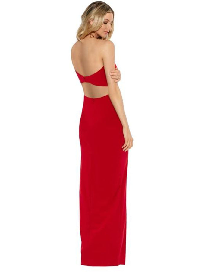 Strapless Evening Dress - Red