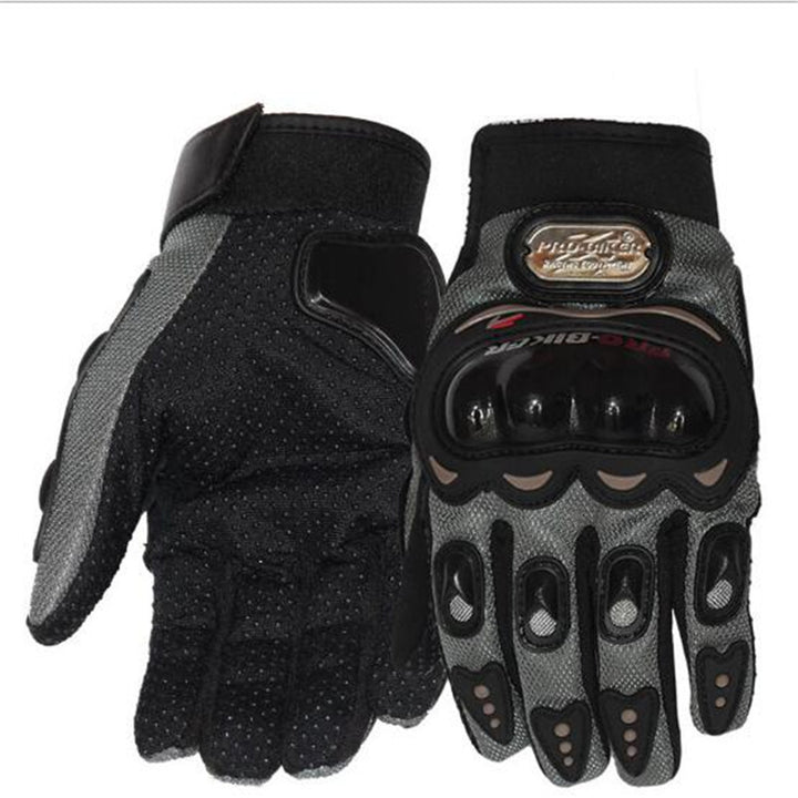 hot sale summer winter Mens full finger motorcycle leather gloves apparel