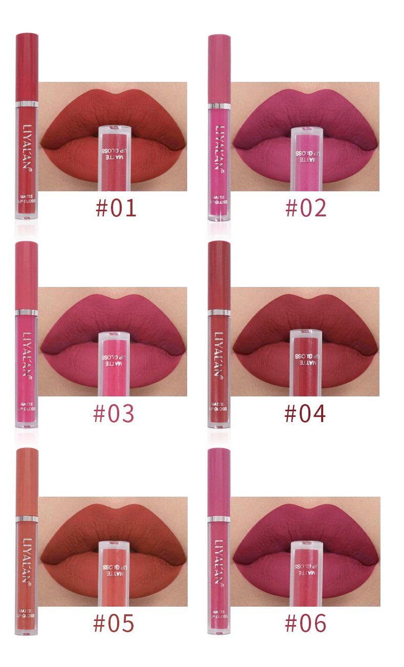 Matte liquid lipstick set lip gloss with lip liner set