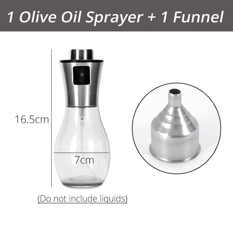 Olive oil sprayer dispenser vinegar glass bottle leak proof kitchen tools