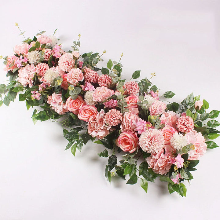 Artificial wedding flower wall backdrop arrangement silk rose peony arc decor