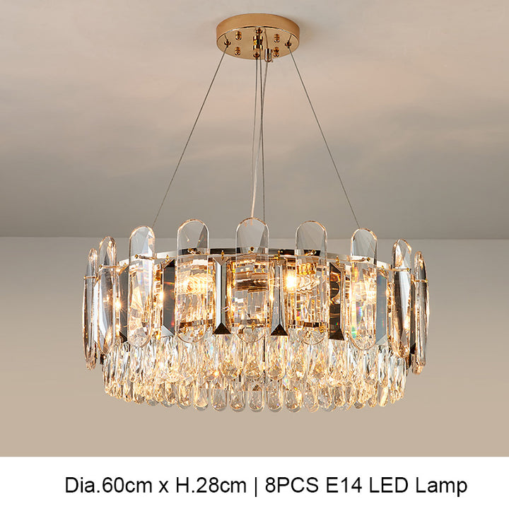 New Arrival 2021 Indoor Decoration Lighting Fixture Modern Luxury Foyer Bedroom Dining Room 14 LED Lamp Large Crystal Chandelier