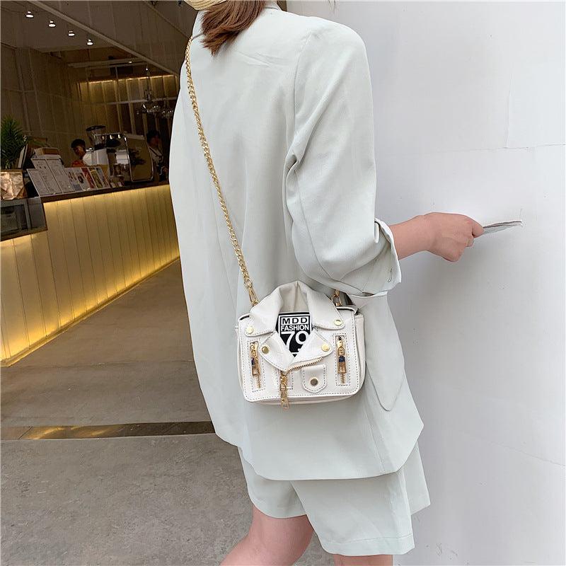 Hot Selling Fashion Small Chain Jacket Crossbody Bag Girls Mini Jacket Purse Handbags 2020