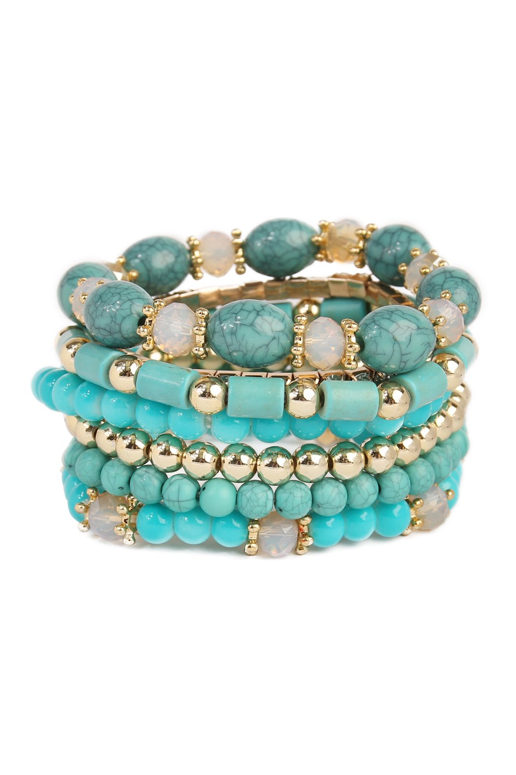 Multibead stackable bracelet