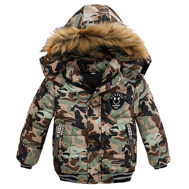 Autumn Winter Baby Boys Jacket Jacket for Boys Children Jacket Kids Hooded Warm Outerwear Coat for Boy Clothes 2 3 4 5 Yrs