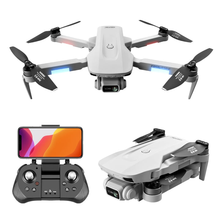 F8 2021 New GPS Drone 4k/6k HD Camera Profession WiFi Fpv Drone Brushless Motor Gray Foldable Quadcopter RC Dron Toys