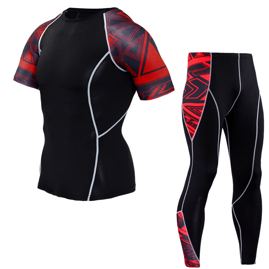 Men Sportswear Compression Sport Suits Quick Dry Running Sets Clothes Sports Joggers Training Gym Fitness Tracksuits Running Set