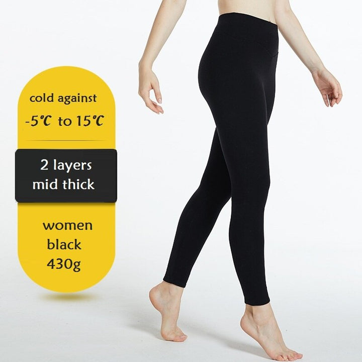 Unisex 5 layers winter thick underwear thermal warm legging pants