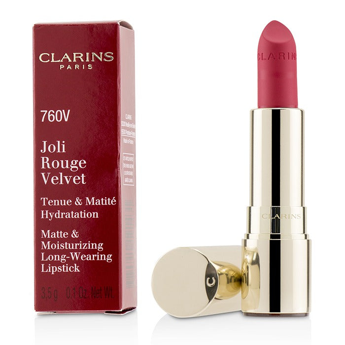 CLARINS - Joli Rouge Velvet (Matte & Moisturizing Long Wearing Lipstick) 3.5g/0.1oz