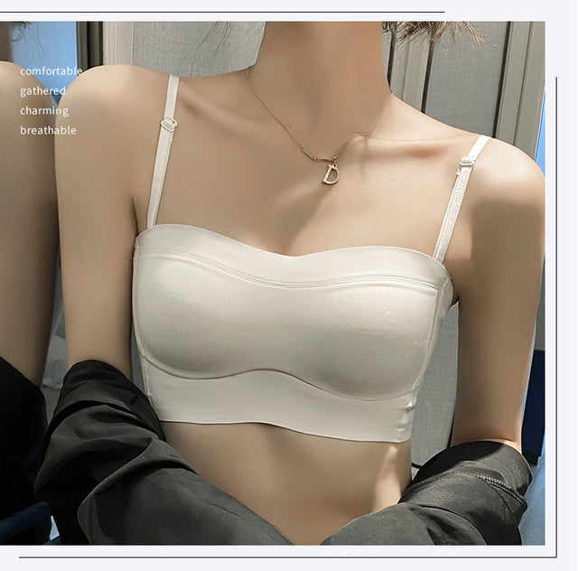 Ladies Strapless Bra Seamless Closed Bra No Steel Ring  Bra