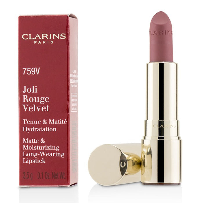 CLARINS - Joli Rouge Velvet (Matte & Moisturizing Long Wearing Lipstick) 3.5g/0.1oz