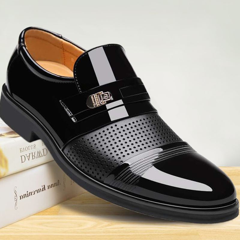 2021 New Hot-Selling Men's Leather Shoes Bright Leather Formal Fashion Business Men's Shoes Wholesale