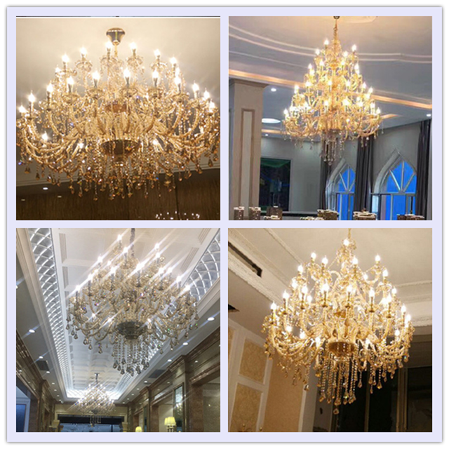 Manufacturer Project  Large Crystal Pendant Lamp Crystal Chandelier