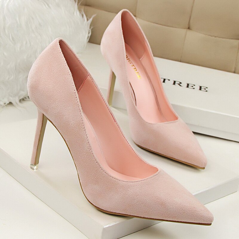 Women pumps fashion 9cm high heels Apparel & Accessories > Shoes pointed toe