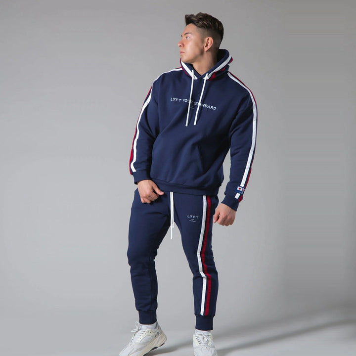Customized High Quality Fitness Men's Tracksuit Set Tech Fit Jogger Suit Blank Sports Men Jogger Sets