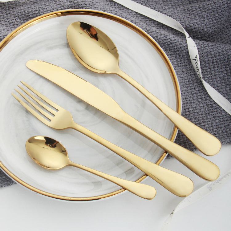 2021 new flatware gold cutlery cake server and cake knife set