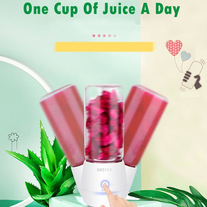 450ml USB Portable Rechargeable Blender Multi-Function Juicer Mini Juice Cup Food Soymilk Fruit Food Squeezer Kitchen Tool