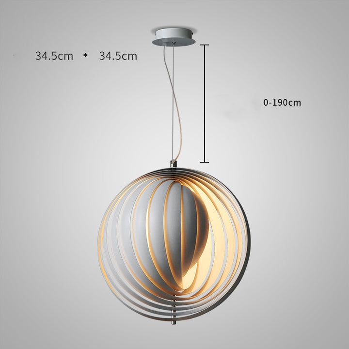 Light and Shadow Moon Chandelier Nordic Modern Minimalist Ins Wind Restaurant Lighting Study Bar Coffee Chandelier