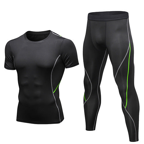 OEM ODM Service Quick Drying Compression Fitness Sport Suit for Men Gym