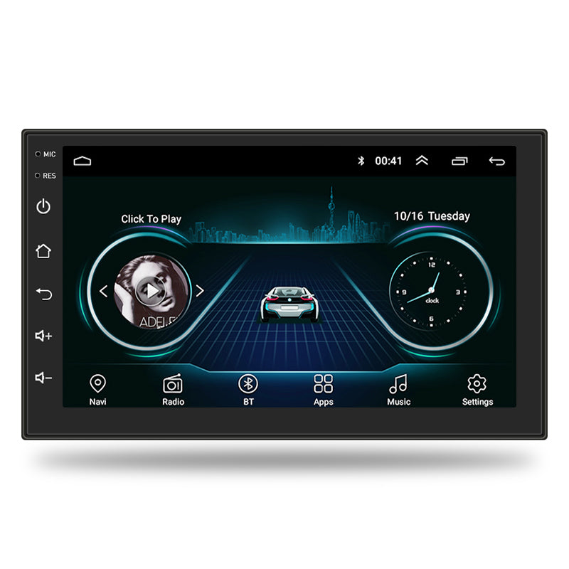 Double 2din 7 inch car radio android with gps navigation wifil stereo player multimedia video