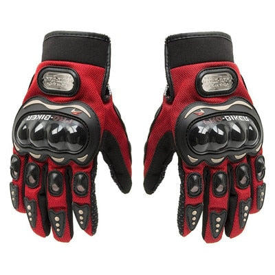 hot sale summer winter Mens full finger motorcycle leather gloves apparel