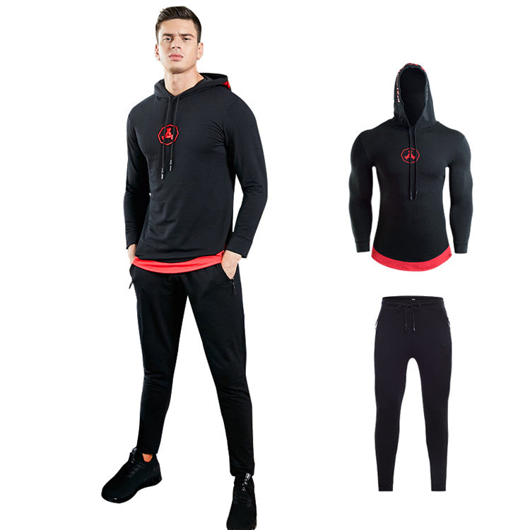 Cotton Fabric Feels Like a Second Skin Men Hoodies Running Wear Set Sport Wears Tracksuit Sport Suit for Man