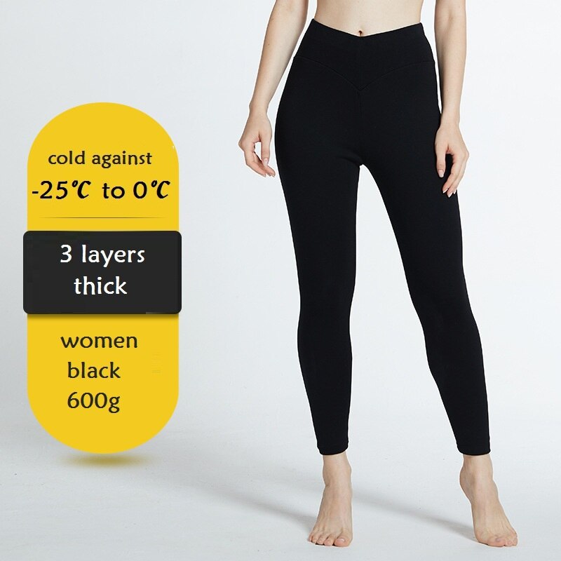 Unisex 5 layers winter thick underwear thermal warm legging pants