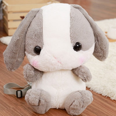 Gifls furry rabbit cartoon plush shoulder bags