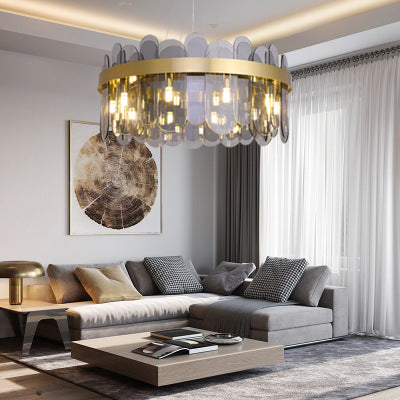 Modern Light Luxury Living Room Bedroom Lamp Crystal Chandelier Dimmable Ceiling Chandelier