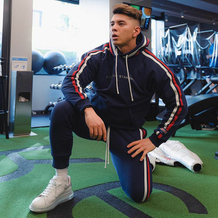Customized High Quality Fitness Men's Tracksuit Set Tech Fit Jogger Suit Blank Sports Men Jogger Sets