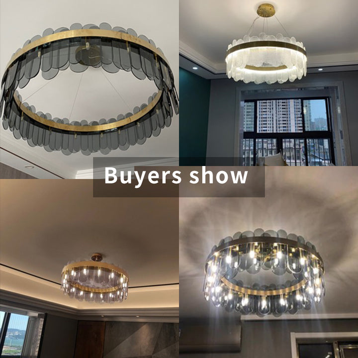 Modern Light Luxury Living Room Bedroom Lamp Crystal Chandelier Dimmable Ceiling Chandelier