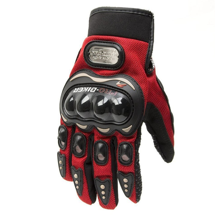 hot sale summer winter Mens full finger motorcycle leather gloves apparel