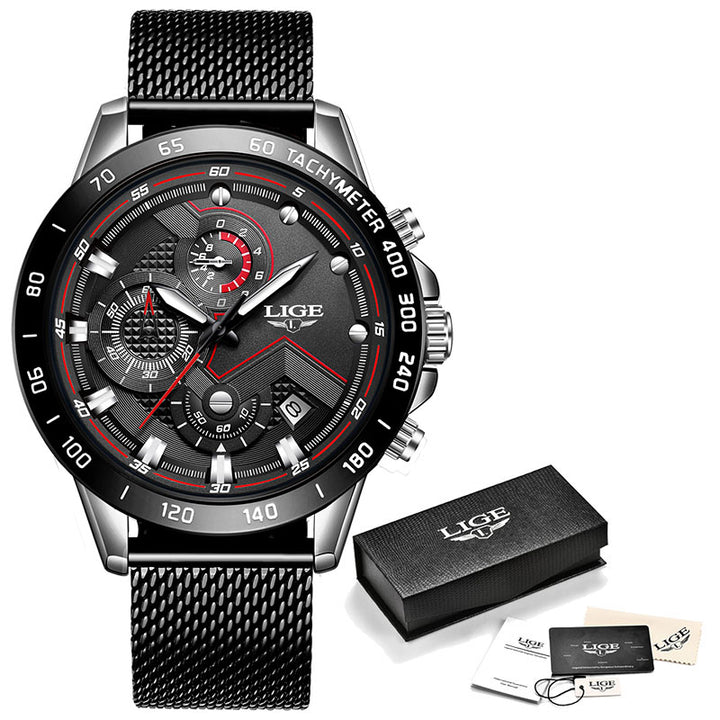 Mens watches top brand luxury sports chronograph quartz