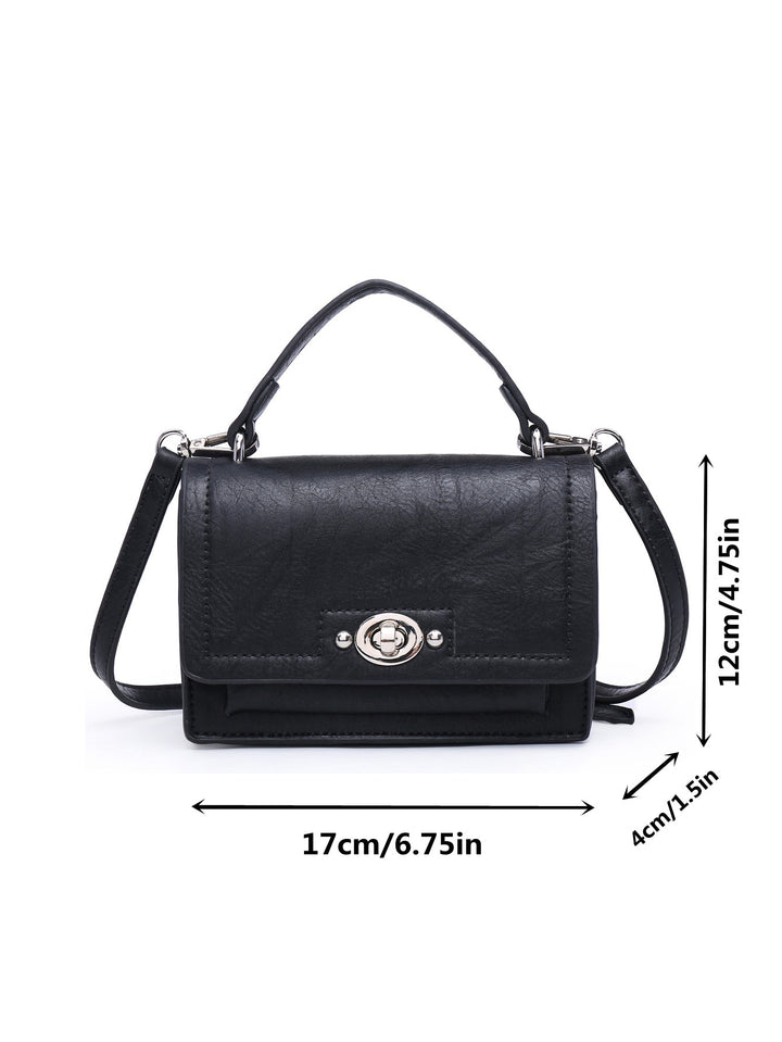 Mini Tote Purse Crossbody MT2614-2 BK