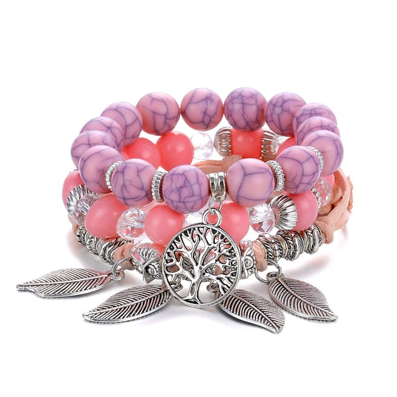 Beaded bracelet charm jewelry