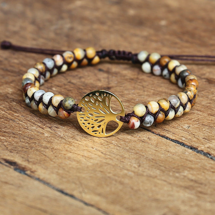 Handmade tree of life beads bracelet