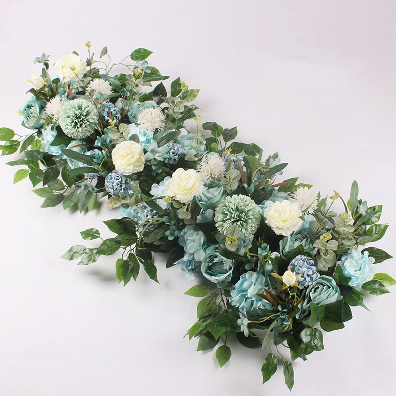 Artificial wedding flower wall backdrop arrangement silk rose peony arc decor