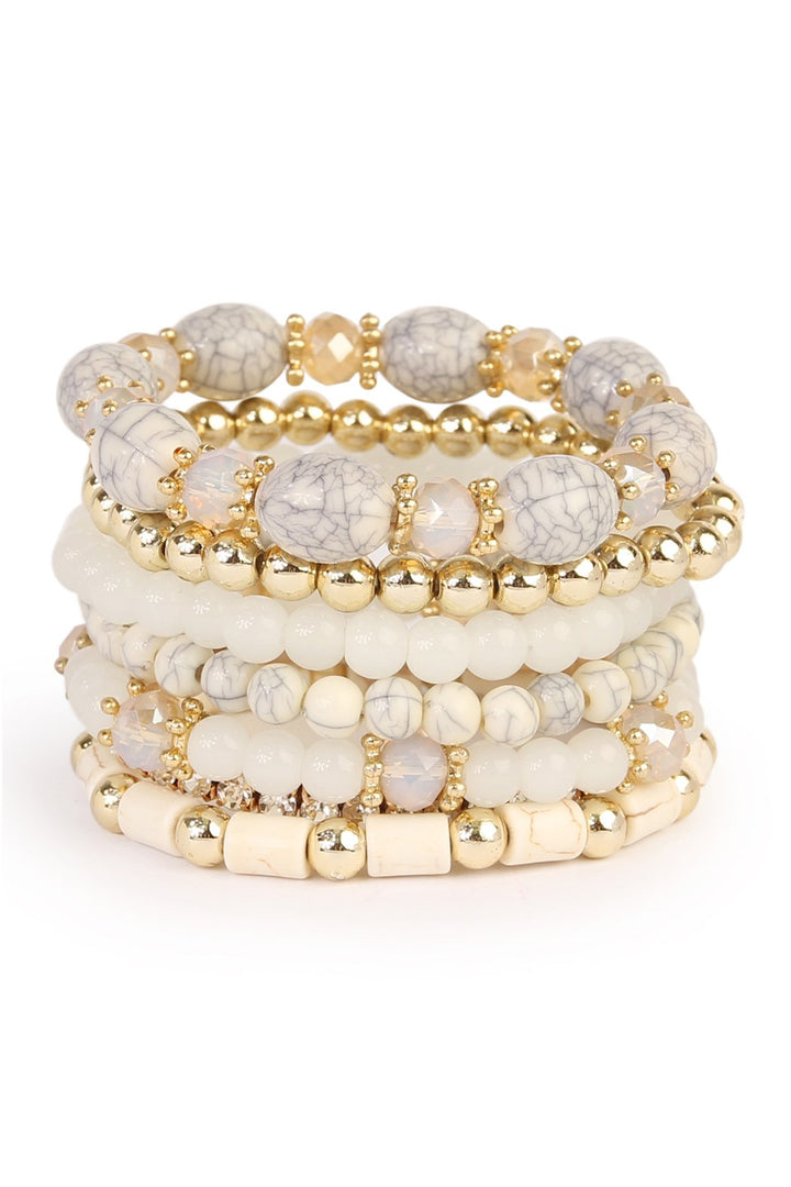 Multibead stackable bracelet